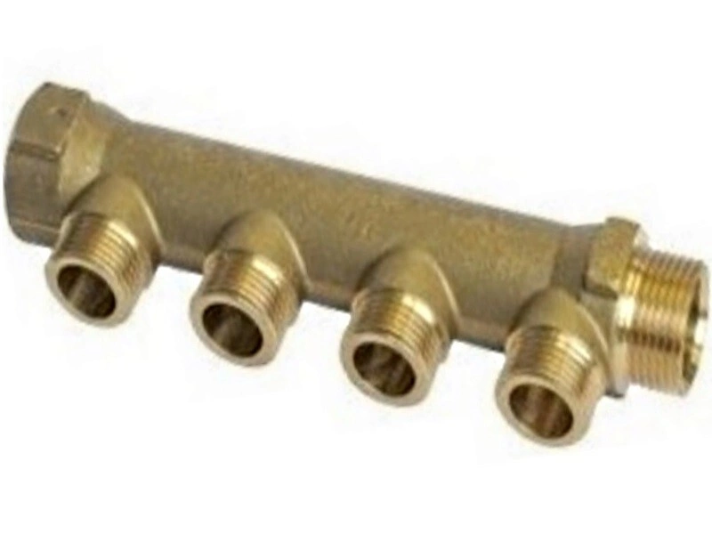 Коллектор латунный 3/4"х3/4" 4 выхода 1/2" ProFactor