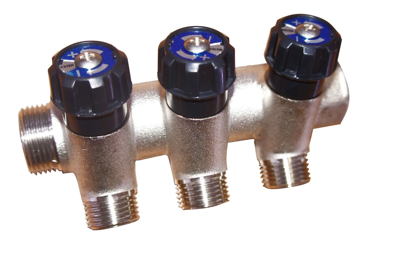 Коллектор регулируемый 3/4" гш 3 выхода Frap 304-3