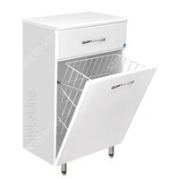 Комод напольный "ТН 600" белый с корзиной Style Line