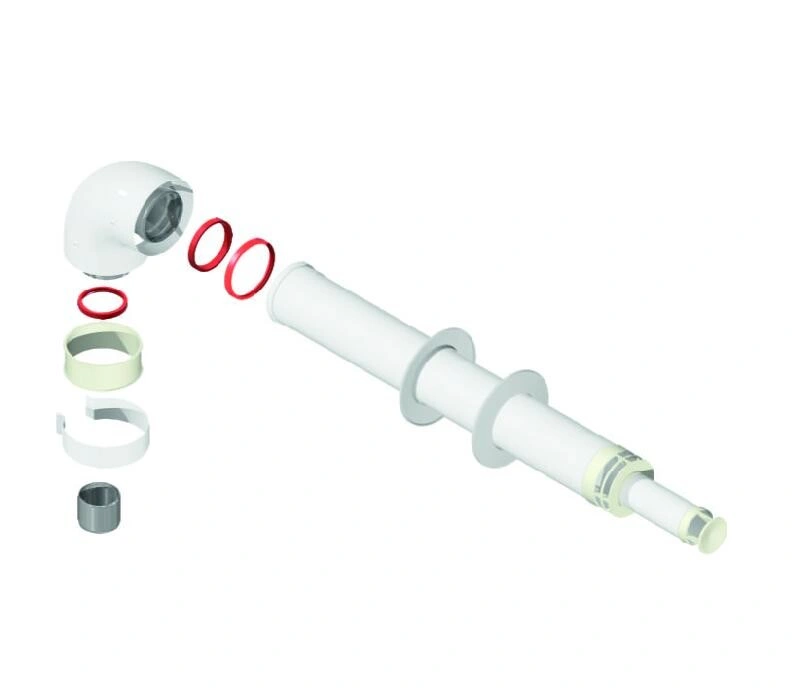 Комплект дымоходов D60/100 - 750мм Baxi, Ariston, Vaillant (К-01В)+(TL-075M/ST)