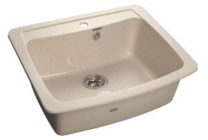 Мойка прямоугольная белая 331 GF-S605 GRANFEST Standart