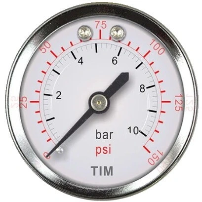 Манометр аксиальный D50мм 10 bar TIM®