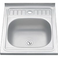 Мойка глянцевая 50х60см 0,6х160мм MELANA