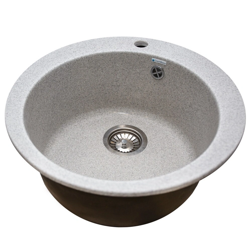 Мойка круглая серая 11G-R490 GranAlliance