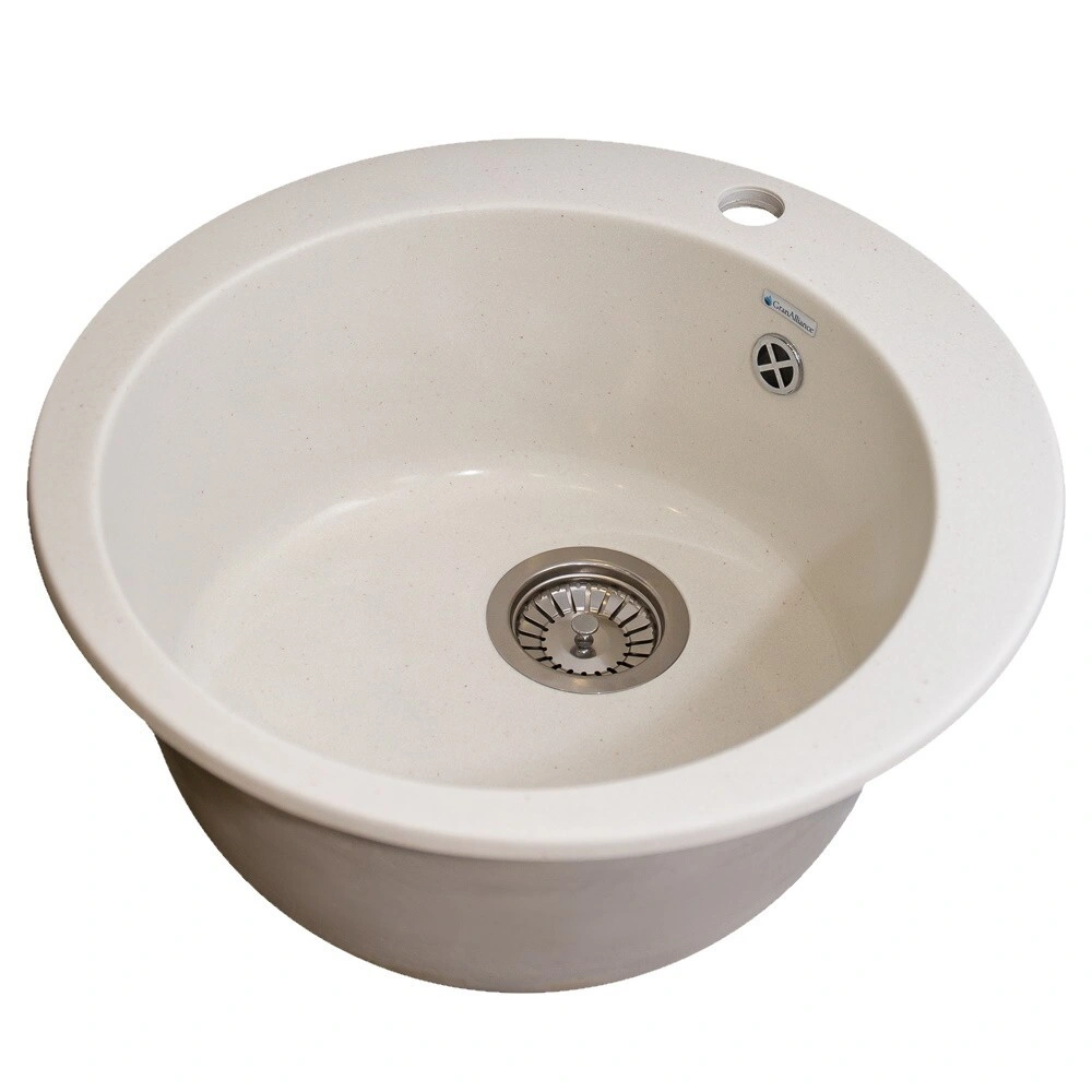 Мойка круглая белая 11G-R490 GranAlliance
