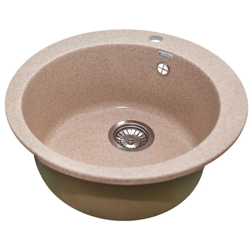 Мойка круглая песочная 11G-R490 GranAlliance