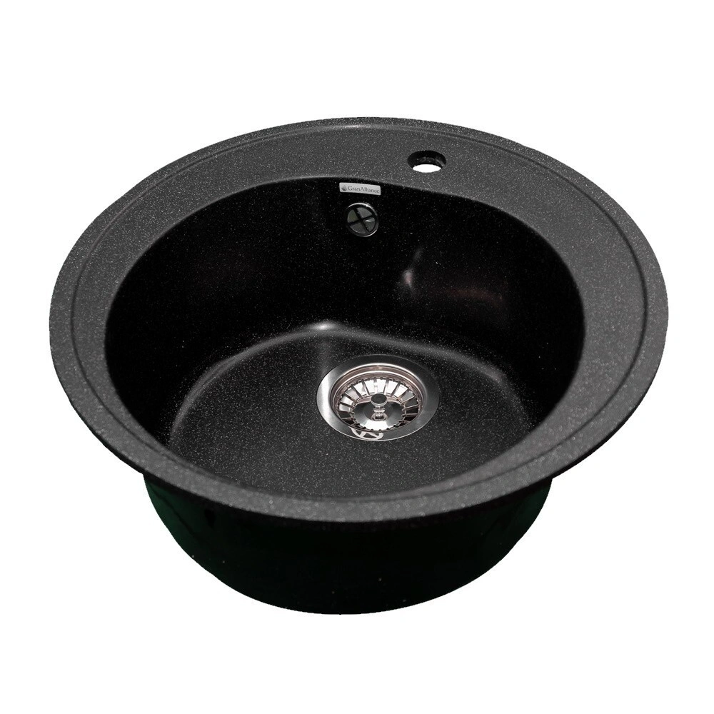 Мойка круглая черная 10G-R500 GranAlliance