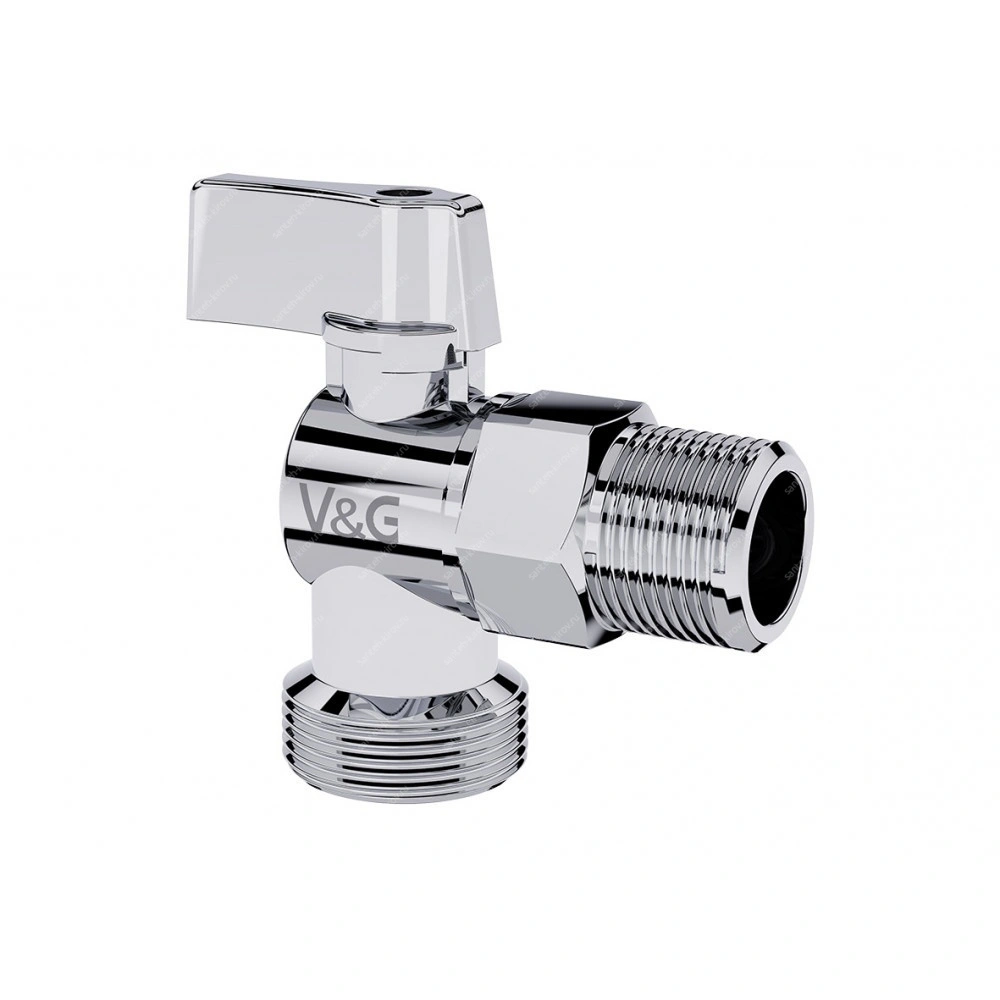 Кран шаровой угловой 1/2"х3/4" шш V&G VG-501102