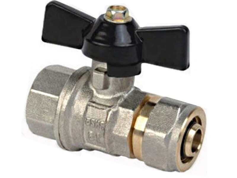 Шаровой кран D20мм 3/4" ЦГ бабочка Frap