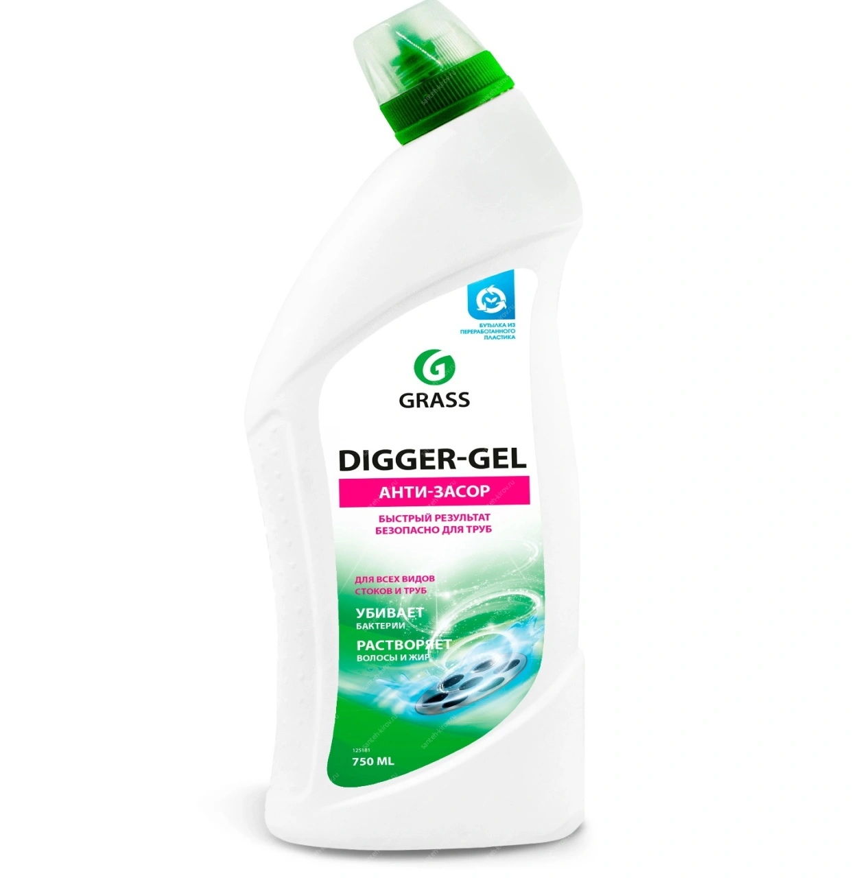 Средство для прочистки канализационных труб "DIGGER-GEL" GRASS
