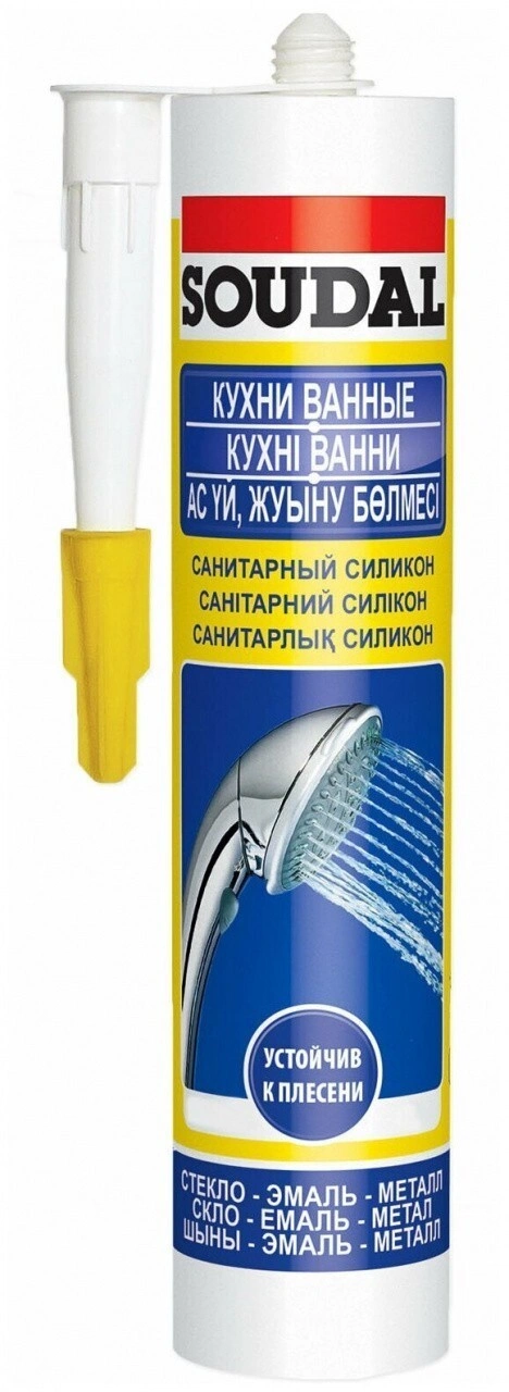 Герметик SOUDAL Санитарный прозрачный 280мл
