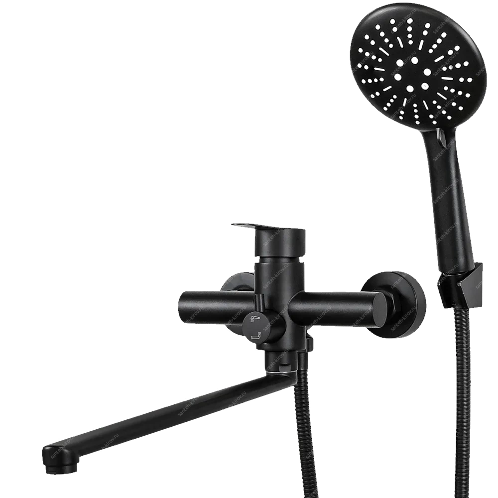 Смеситель для ванны NV-1 Black AQUAVISTA
