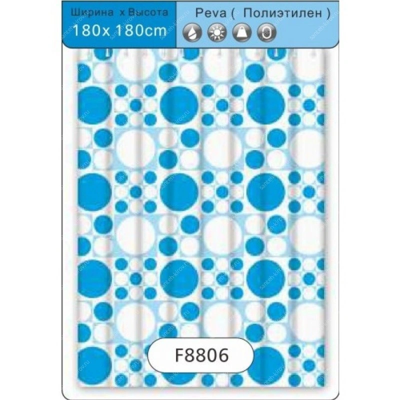 Штора для ванной F8806 Frap