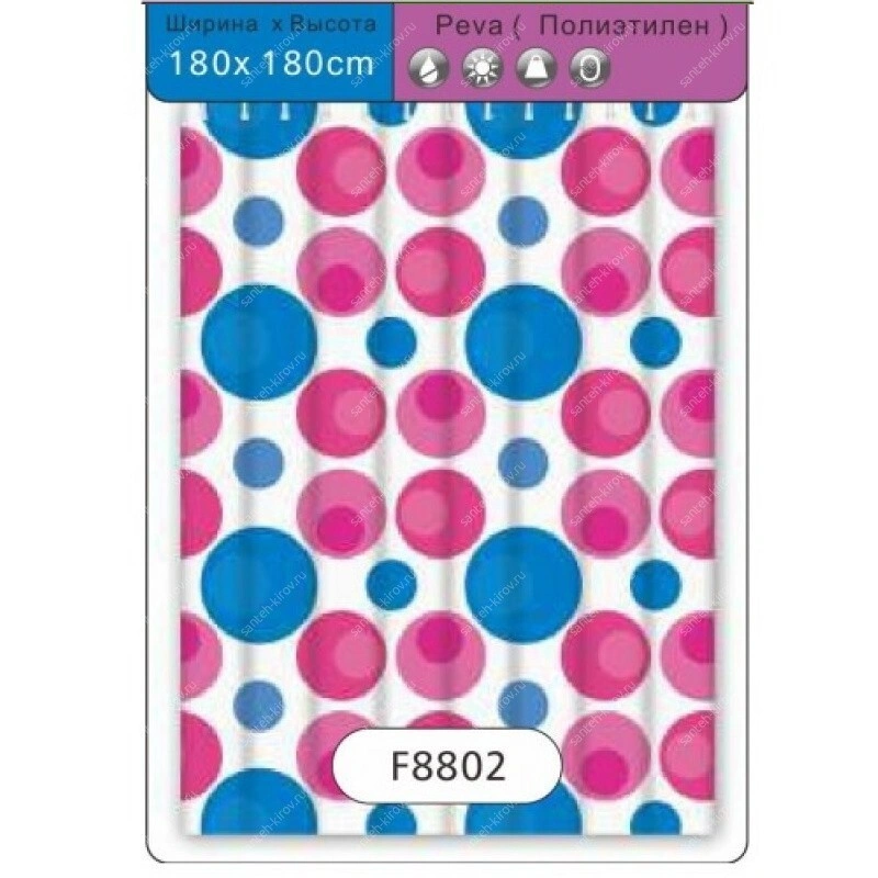 Штора для ванной F8802 Frap