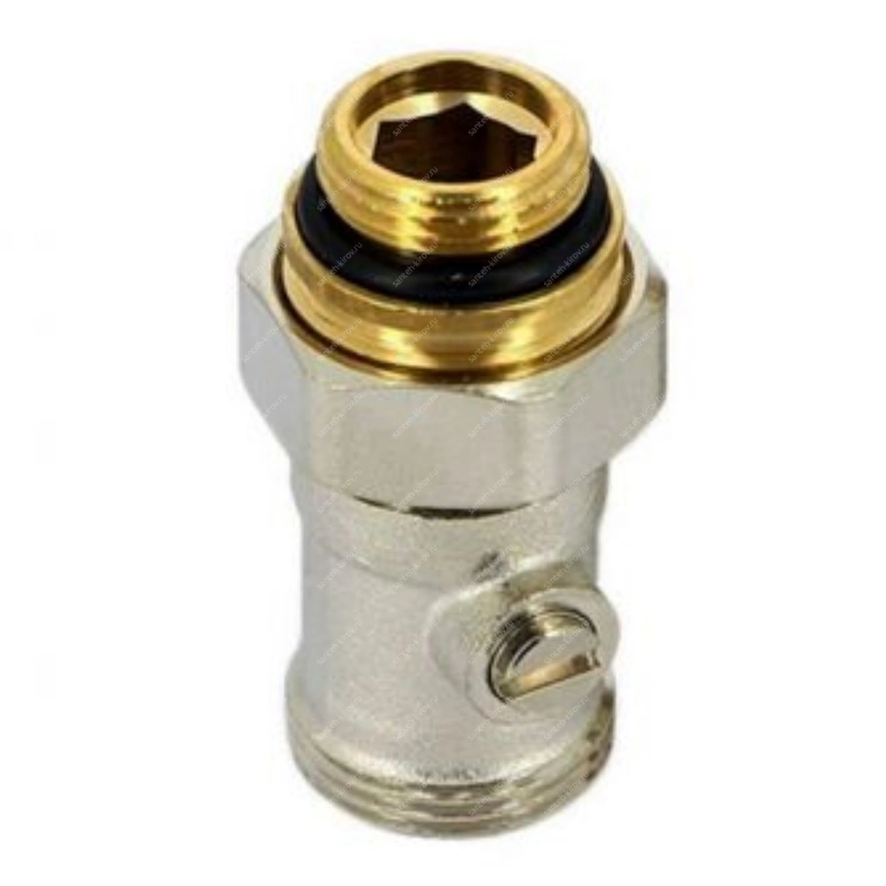 Кран для нижнего подключения прямой 1/2"-3/4" TIM ME320AC