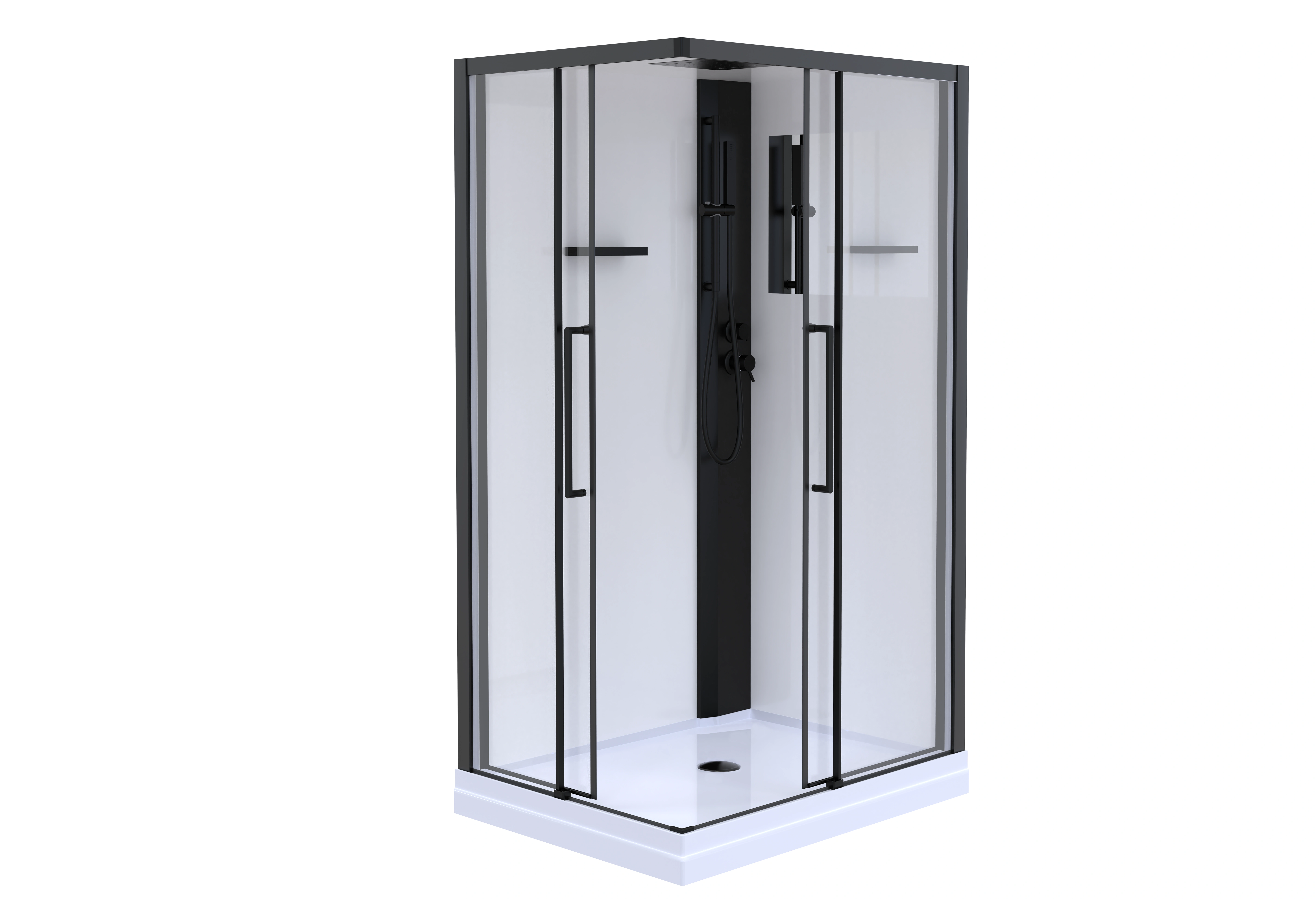 Душевая кабина 100х80см ESM-108 CKR ESBANO