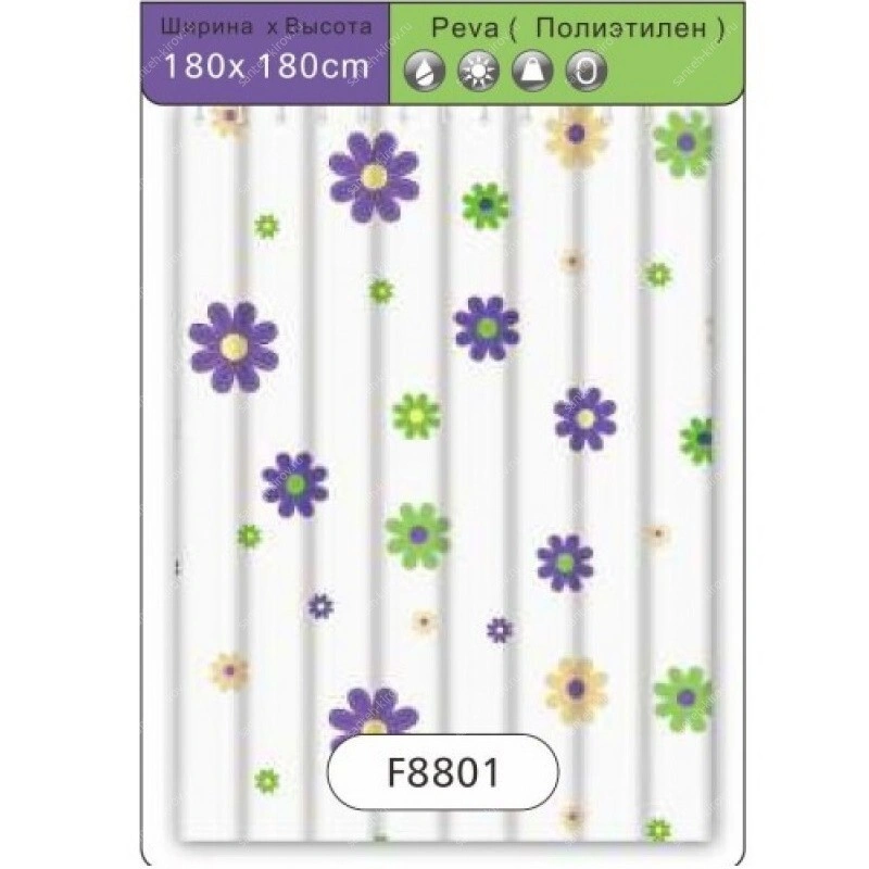 Штора для ванной F8801 Frap