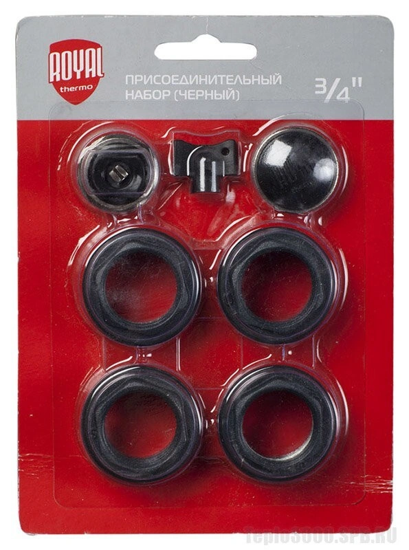 Набор 1"-3/4 (без кронштейнов) Royal Thermo черный