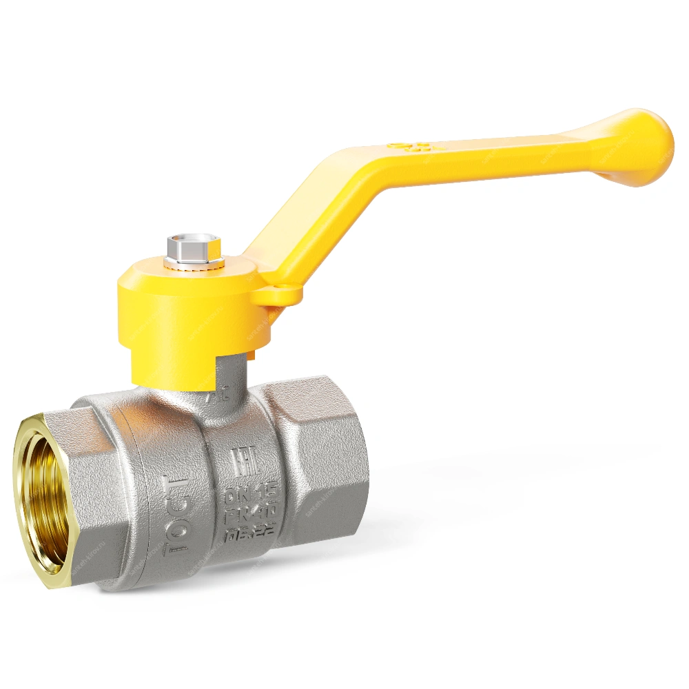 Кран для газа 1/2"х1/2" гг ручка LD 47.351.25