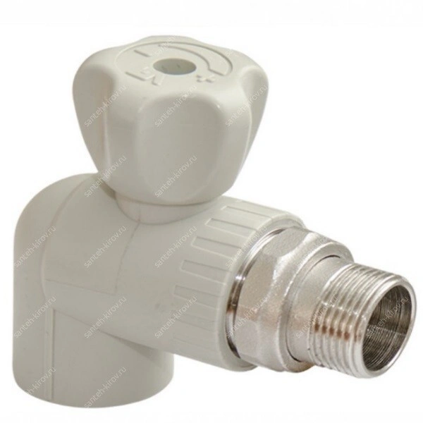 Кран для радиатора угловой D20мм х 1/2" FV-Plast
