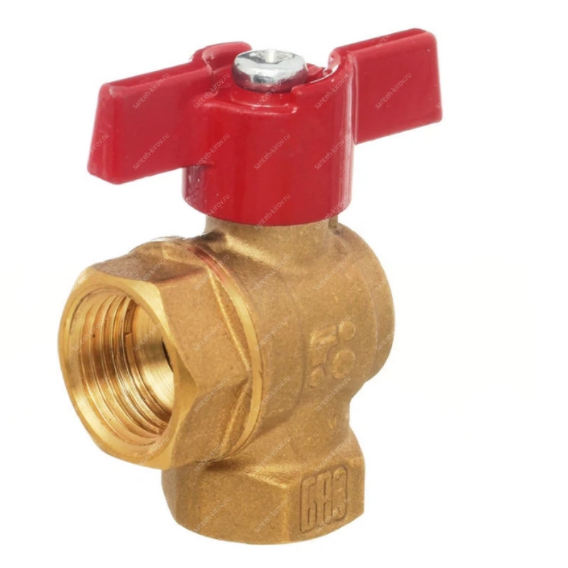 Кран шаровой угловой 1/2"х1/2" гг БОЛОГОЕ