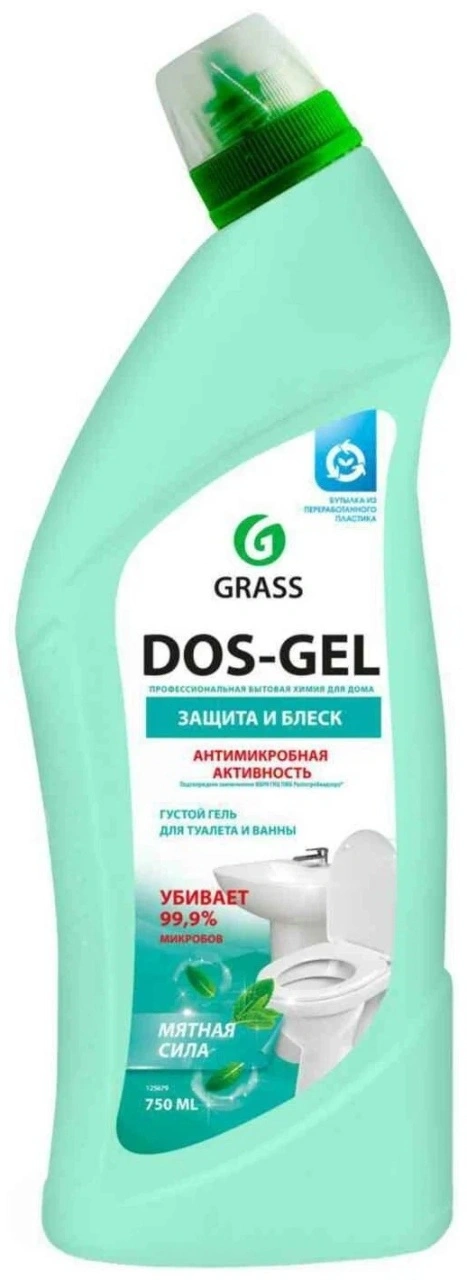 Чистящее средство "DOS GEL" мятная сила GRASS