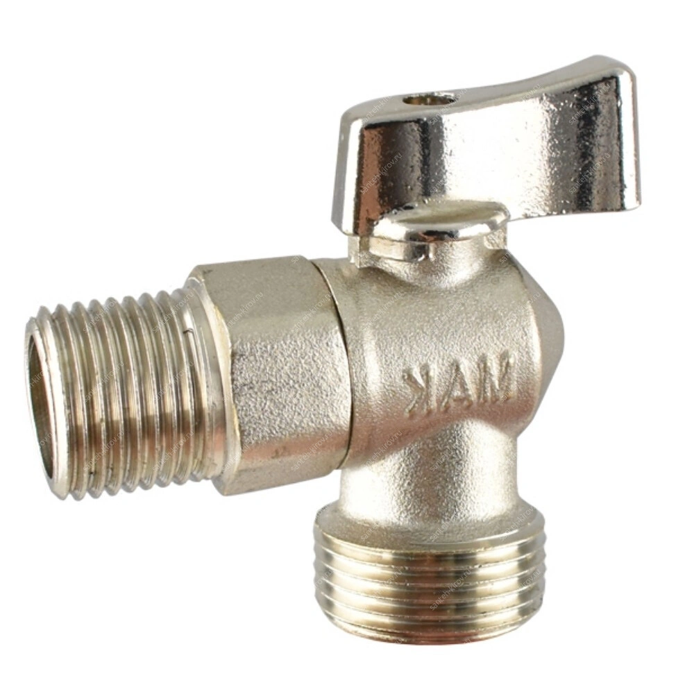 Кран шаровой угловой 1/2"х3/4" шш МАК