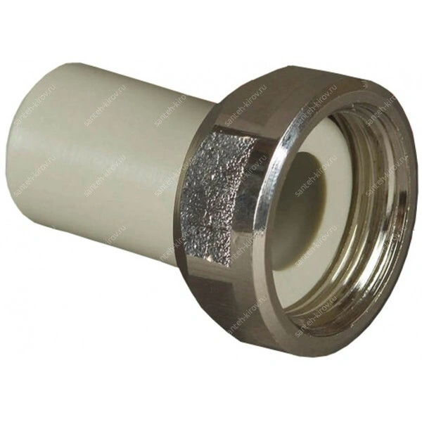 Переходник D40мм с гайкой 1 1/2" FV-Plast