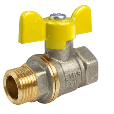 Кран для газа 1/2"х1/2" гш бабочка VALFEX VF278