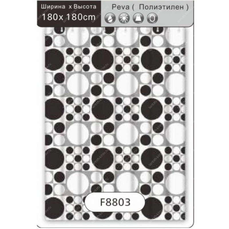 Штора для ванной F8803 Frap