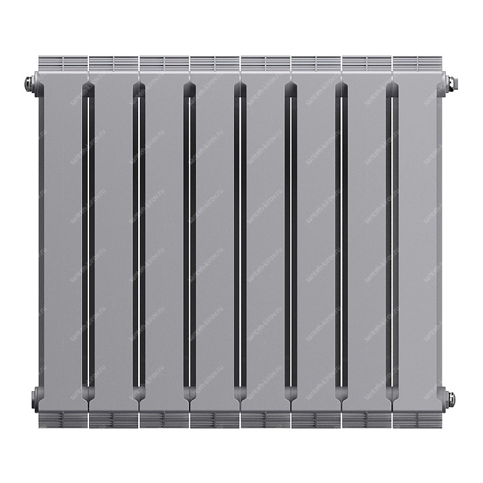 Радиатор биметалл 500мм 8 секций PianoForte Silver Satin Royal Thermo