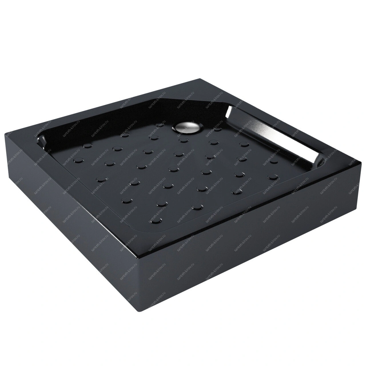 Поддон акриловый 90х90х16см Метакам UNIVERSAL BLACK N