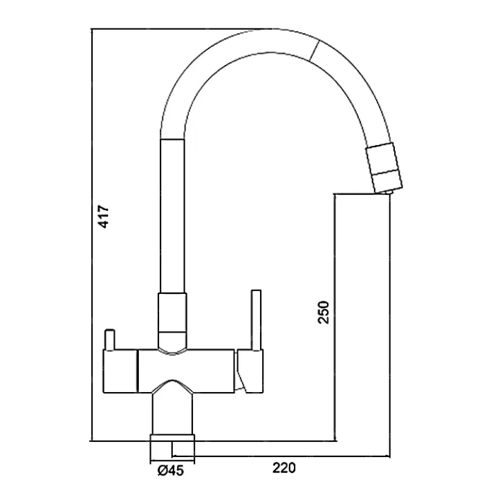 Смеситель для кухни G4398-36 Gappo