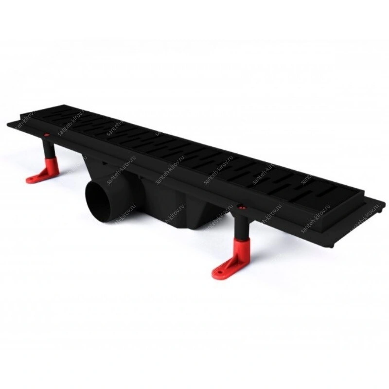 Трап горизонтальный L-500мм MEDIUM BLACK EDITION (MS-50MB)