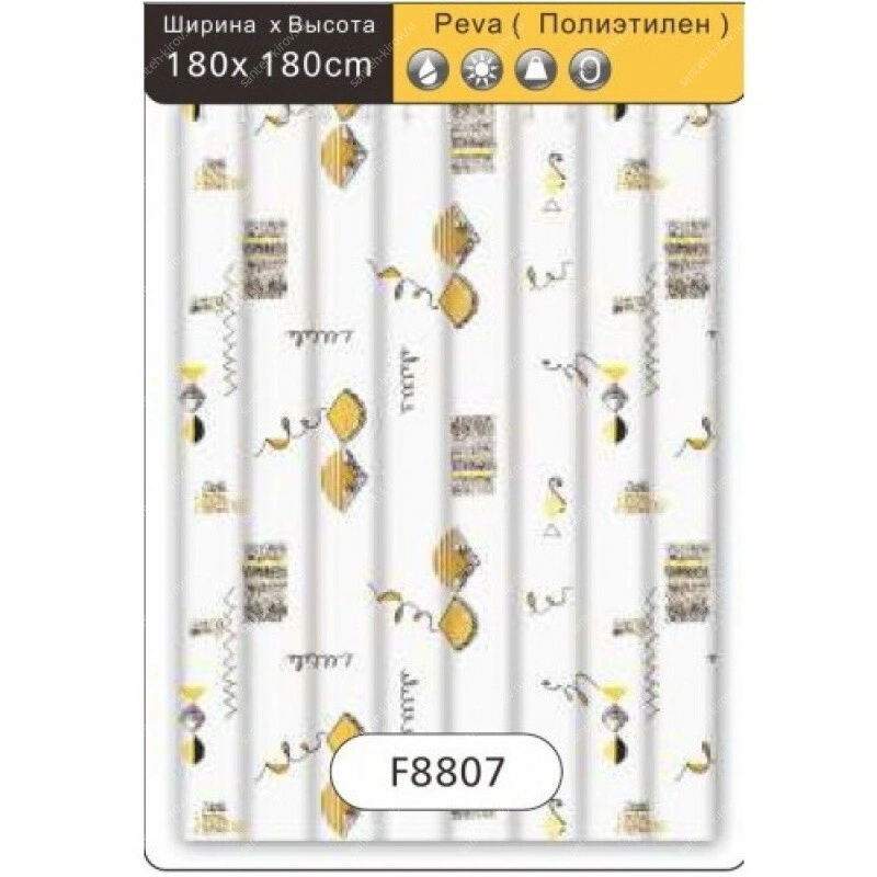 Штора для ванной F8807 Frap