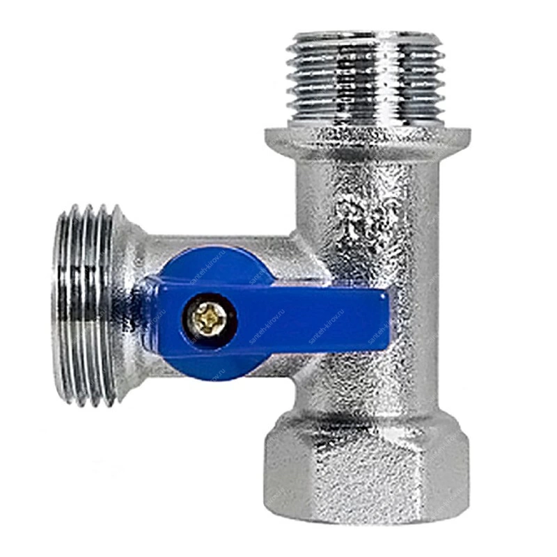 Трехпроходной кран 1/2"х1/2"х3/4" гшш ProFactor