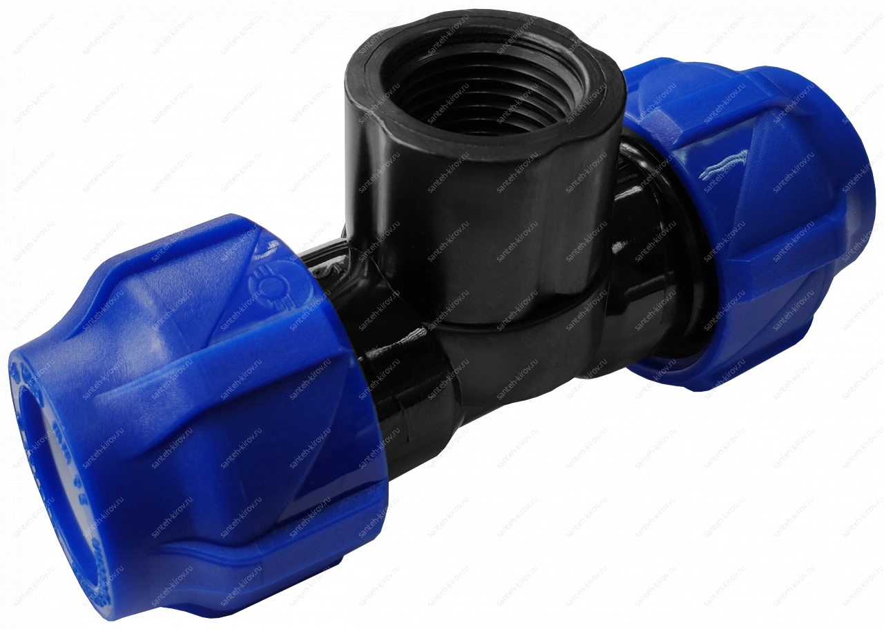 Тройник ПНД D20х1/2" (внутренняя резьба) VALFEX