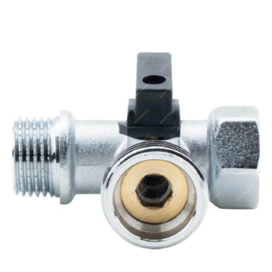 Трехпроходной кран 1/2"х1/2"х3/4" гшш Алато 0210-1520