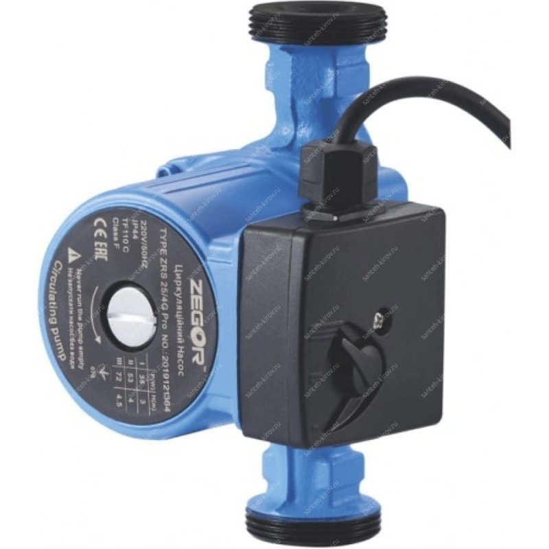 Циркуляционный насос 25/60-180 (ZRS25/6G Pro) ZEGOR