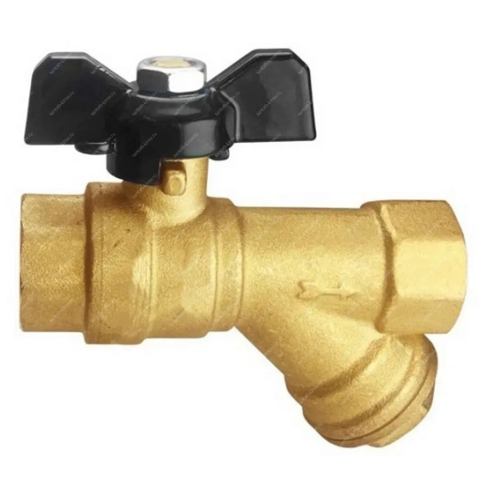 Кран шаровой с фильтром 1/2" TIM BL7800