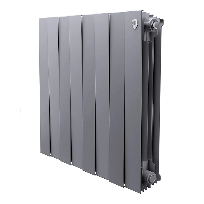 Радиатор биметалл 500мм 8 секций PianoForte Silver Satin Royal Thermo