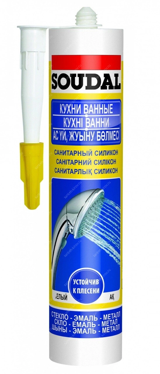 Герметик SOUDAL Санитарный белый 280мл