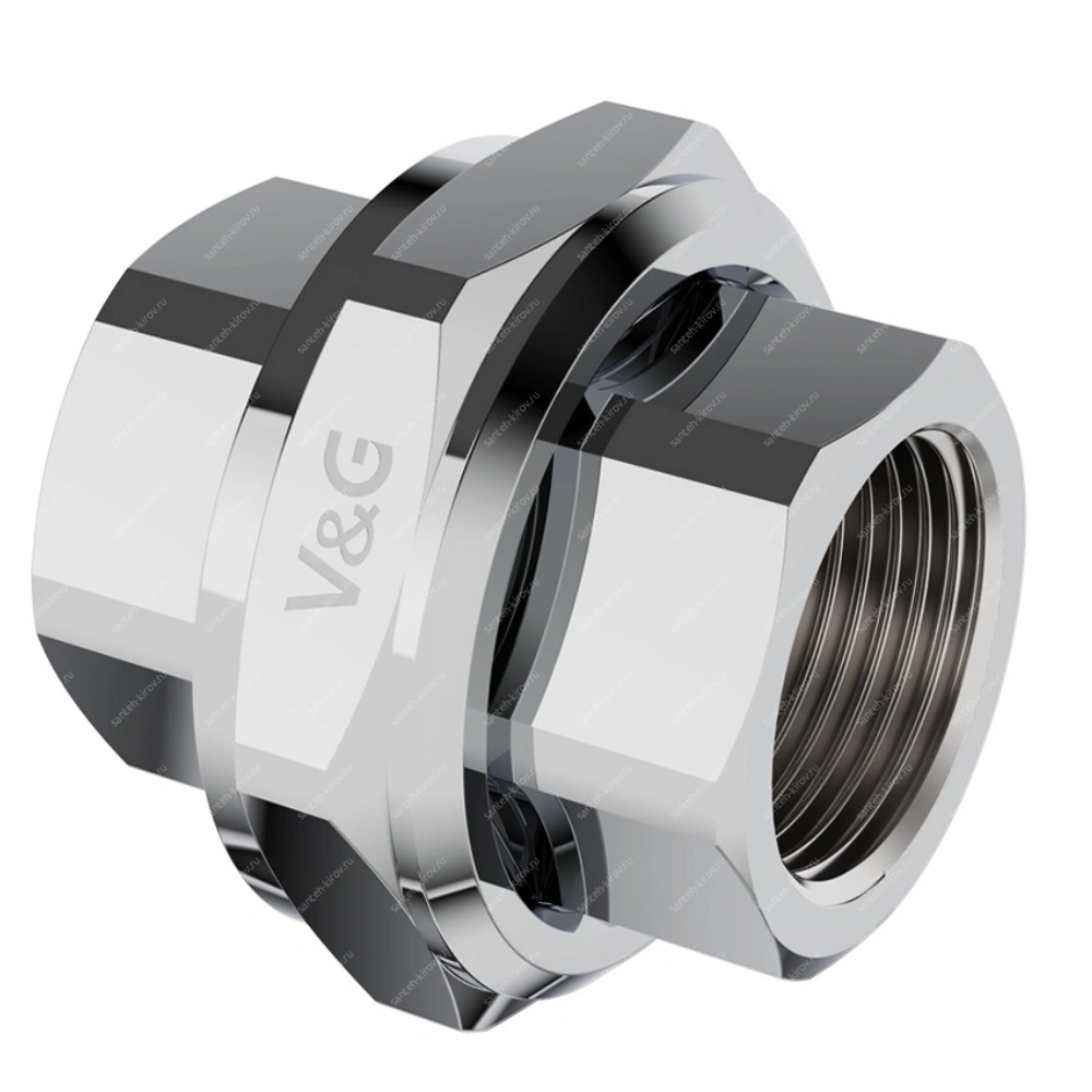 Американка. 1" б/к V&G вв ХРОМ VG-205703