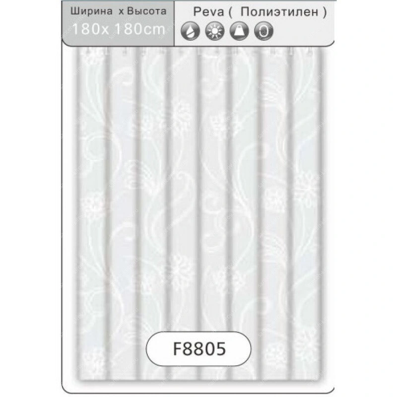 Штора для ванной F8805 Frap