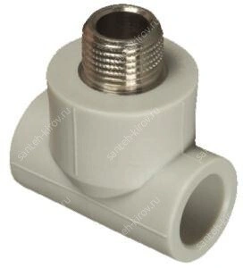 Тройник D20мм х 1/2" (наружная резьба) FV-Plast/Alca