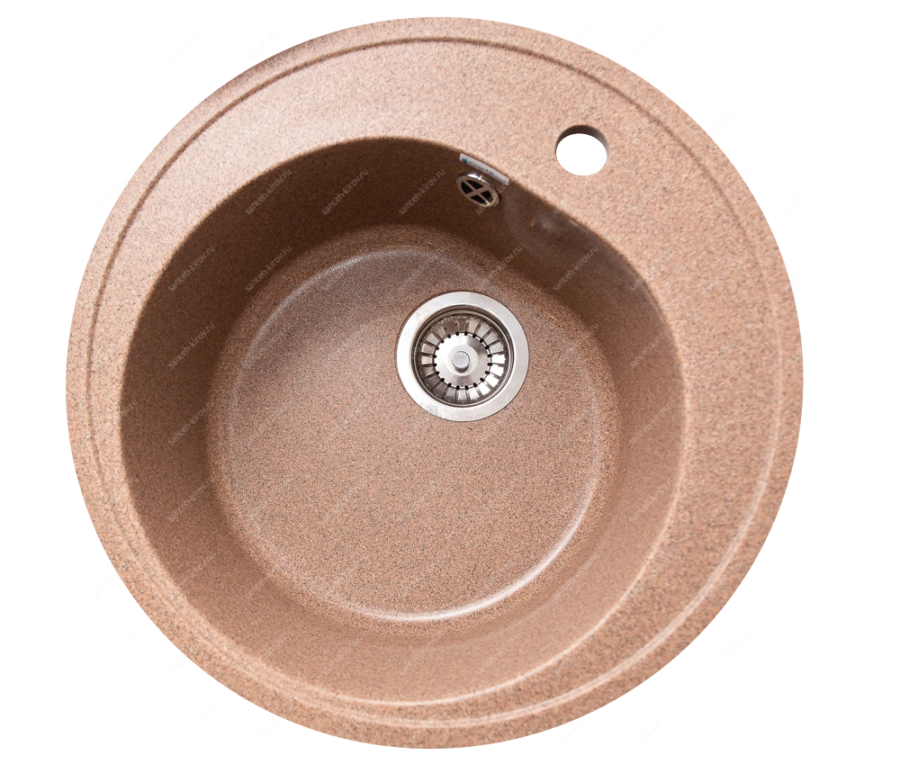 Мойка круглая терракот 10G-R500 GranAlliance