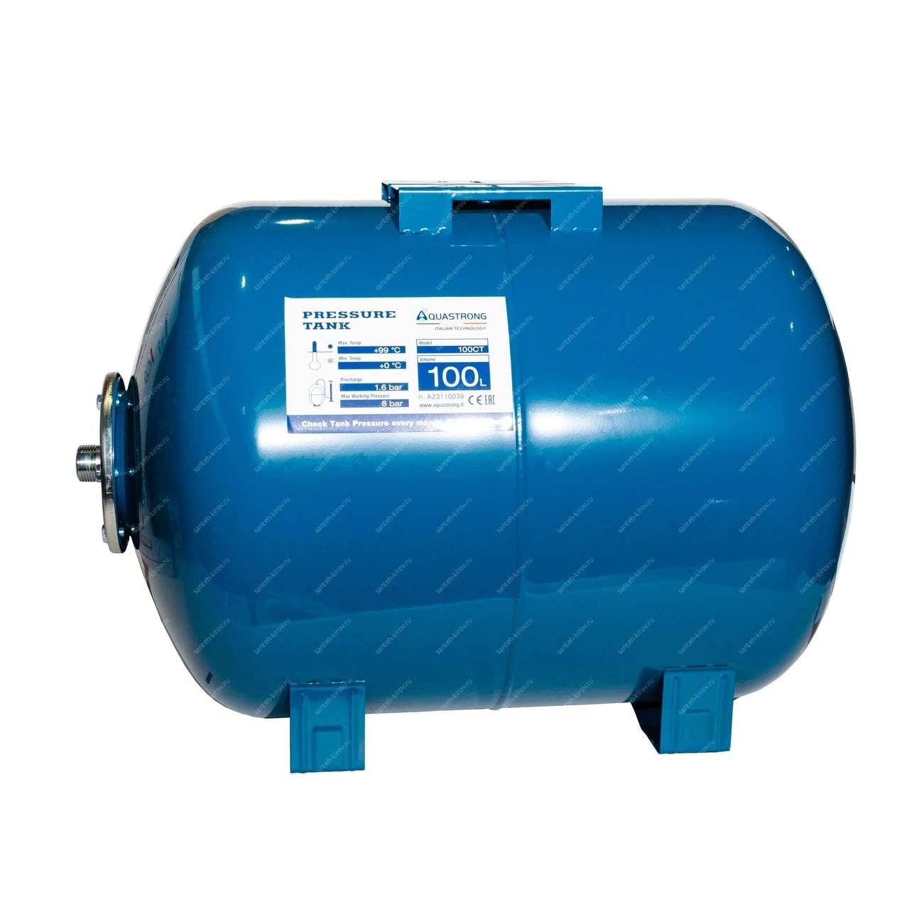 Гидроаккумулятор горизонтальный 100л Aquastrong AQ-100CT
