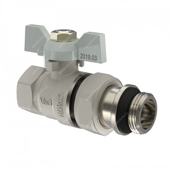 Кран с американкой 1/2" гш бабочка V&G VG-104201