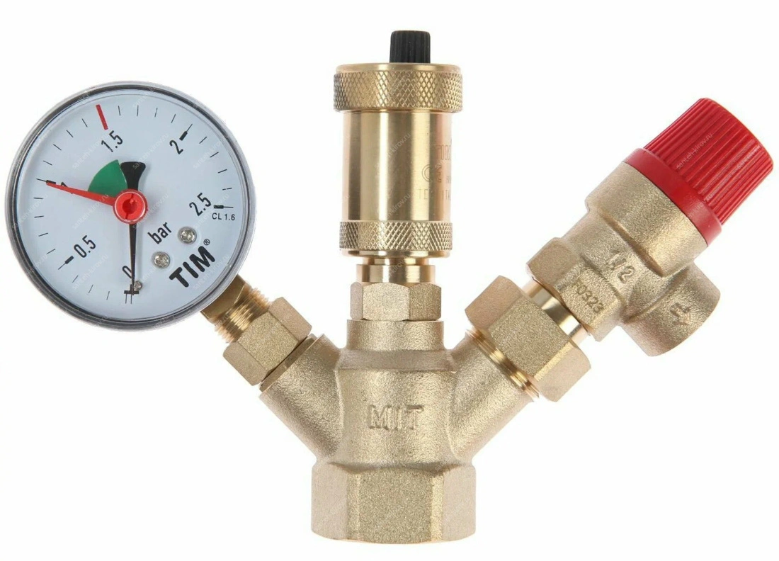 Группа безопасности котла 1,5bar TIM JH1024-1.5