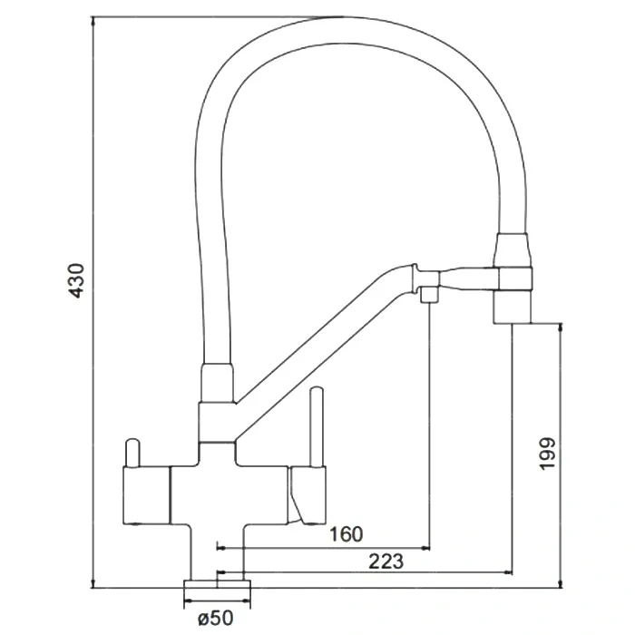Смеситель для кухни G4398-86 Gappo